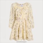 jp Sam Edelman 女性 レイニーミニドレス 黄色の花 4NFV0P1181 衣服 - Image 5