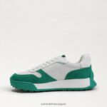 jp Sam Edelman 女性 レイラスニーカー 緑/白 4NFV0P267 履物 - Image 4