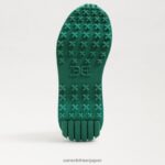jp Sam Edelman 女性 レイラスニーカー 緑/白 4NFV0P267 履物 - Image 6