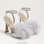 jp Sam Edelman 女性 レオンフェザーヒール 銀 4NFV0P850 履物