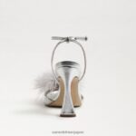 jp Sam Edelman 女性 レオンフェザーヒール 銀 4NFV0P850 履物 - Image 5
