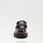 jp Sam Edelman 女性 レノンラグソールミュール 黒い革 4NFV0P465 履物 - Image 3