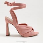 jp Sam Edelman 女性 レノーラ ストラップヒールサンダル キャニオンクレイリネン 4NFV0P866 履物 - Image 2