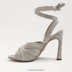 jp Sam Edelman 女性 レノーラ ストラップヒールサンダル ナチュラルリネン 4NFV0P865 履物 - Image 4