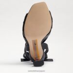 jp Sam Edelman 女性 レノーラ ストラップヒールサンダル 黒い革 4NFV0P868 履物 - Image 6