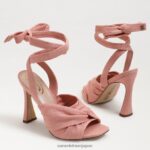 jp Sam Edelman 女性 レノーラ ストラップヒールサンダル キャニオンクレイリネン 4NFV0P866 履物 - Image 7