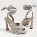 jp Sam Edelman 女性 レノーラ ストラップヒールサンダル ナチュラルリネン 4NFV0P865 履物 - Image 7