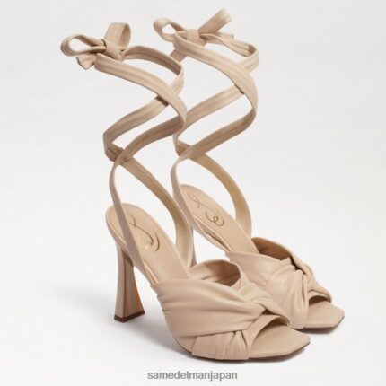 jp Sam Edelman 女性 レノーラ ストラップヒールサンダル 夏の砂の革 4NFV0P867 履物