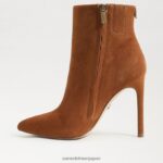 jp Sam Edelman 女性 レンリー ブーティ ヒール フロンティアブラウンスエード 4NFV0P832 履物 - Image 4