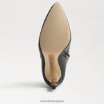 jp Sam Edelman 女性 レンリー ブーティ ヒール 黒い革 4NFV0P831 履物 - Image 6