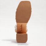 jp Sam Edelman 女性 ロザリンド プラットフォームヒールサンダル モダンなアイボリークロコ 4NFV0P802 履物 - Image 6