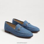 jp Sam Edelman 女性 ロレインビットローファー ウォッシュドインディゴ 4NFV0P38 履物