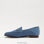 jp Sam Edelman 女性 ロレインビットローファー ウォッシュドインディゴ 4NFV0P38 履物 - Image 4