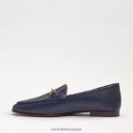 jp Sam Edelman 女性 ロレインビットローファー バルト海ネイビーレザー 4NFV0P46 履物 - Image 4