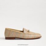 jp Sam Edelman 女性 ロレインビットローファー 天然マルチラフィア 4NFV0P41 履物 - Image 2