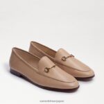 jp Sam Edelman 女性 ロレインビットローファー 柔らかいベージュの革 4NFV0P44 履物