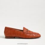 jp Sam Edelman 女性 ロレーヌ ウーブン ビット ローファー キャニオンオレンジ 4NFV0P515 履物 - Image 2