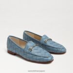 jp Sam Edelman 女性 ロレーヌ ウーブン ビット ローファー アスペンの空 4NFV0P514 履物