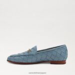jp Sam Edelman 女性 ロレーヌ ウーブン ビット ローファー アスペンの空 4NFV0P514 履物 - Image 4