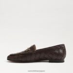 jp Sam Edelman 女性 ロレーヌ ウーブン ビット ローファー ダークチョコレート 4NFV0P516 履物 - Image 4