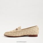 jp Sam Edelman 女性 ロレーヌ ウーブン ビット ローファー 卵殻 4NFV0P517 履物 - Image 4