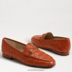 jp Sam Edelman 女性 ロレーヌ ウーブン ビット ローファー キャニオンオレンジ 4NFV0P515 履物 - Image 7