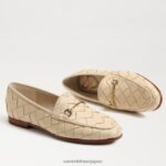 jp Sam Edelman 女性 ロレーヌ ウーブン ビット ローファー 卵殻 4NFV0P517 履物 - Image 7
