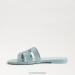 jp Sam Edelman 女性 ローリエ スライド サンダル タイドブルー 4NFV0P219 履物 - Image 4