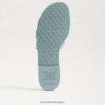 jp Sam Edelman 女性 ローリエ スライド サンダル タイドブルー 4NFV0P219 履物 - Image 6
