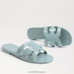 jp Sam Edelman 女性 ローリエ スライド サンダル タイドブルー 4NFV0P219 履物 - Image 7