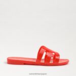 jp Sam Edelman 女性 ローリエ スライド サンダル 明るいポピー 4NFV0P221 履物 - Image 2