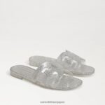 jp Sam Edelman 女性 ローリエ スライド サンダル 銀 4NFV0P218 履物