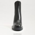 jp Sam Edelman 女性 ローリンズチェルシーブーツ 黒い革 4NFV0P749 履物 - Image 3