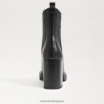 jp Sam Edelman 女性 ローリンズチェルシーブーツ 黒い革 4NFV0P749 履物 - Image 5