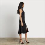 jp Sam Edelman 女性 ワンショルダーミディド​​レス 黒 4NFV0P1220 衣服 - Image 2