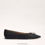 jp Sam Edelman 女性 ワンダ ツアー ポインテッドトゥ フラット 黒い生地 4NFV0P271 履物 - Image 2