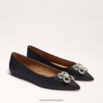 jp Sam Edelman 女性 ワンダ ツアー ポインテッドトゥ フラット 黒い生地 4NFV0P271 履物