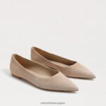 jp Sam Edelman 女性 ワンダ ポインテッドトゥフラット カプチーノ スエード 4NFV0P485 履物