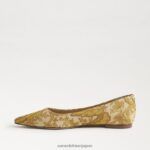 jp Sam Edelman 女性 ワンダ ポインテッドトゥフラット ターメリック 4NFV0P476 履物 - Image 4