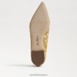jp Sam Edelman 女性 ワンダ ポインテッドトゥフラット ターメリック 4NFV0P476 履物 - Image 6