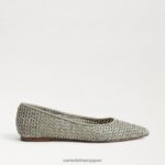 jp Sam Edelman 女性 ワンダ ポインテッドトゥフラット ダスティセージ 4NFV0P479 履物 - Image 2