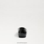 jp Sam Edelman 女性 ワンダ ポインテッドトゥフラット ブラックパテント 4NFV0P483 履物 - Image 5
