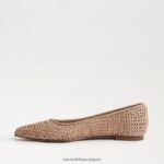 jp Sam Edelman 女性 ワンダ ポインテッドトゥフラット 暖かい日焼け 4NFV0P478 履物 - Image 4