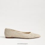 jp Sam Edelman 女性 ワンダ ポインテッドトゥフラット 象牙 4NFV0P477 履物 - Image 2