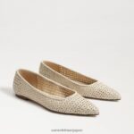 jp Sam Edelman 女性 ワンダ ポインテッドトゥフラット 象牙 4NFV0P477 履物