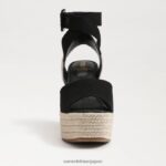jp Sam Edelman 女性 ヴァダ エスパドリーユ ウェッジサンダル 黒 4NFV0P381 履物 - Image 3