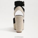 jp Sam Edelman 女性 ヴァダ エスパドリーユ ウェッジサンダル 黒 4NFV0P381 履物 - Image 5