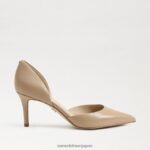 jp Sam Edelman 女性 ヴィヴ ポインテッドトゥ パンプス ソフトベージュ 4NFV0P359 履物 - Image 2