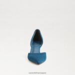 jp Sam Edelman 女性 ヴィヴ ポインテッドトゥ パンプス サファイアスエード 4NFV0P369 履物 - Image 3