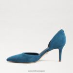 jp Sam Edelman 女性 ヴィヴ ポインテッドトゥ パンプス サファイアスエード 4NFV0P369 履物 - Image 4